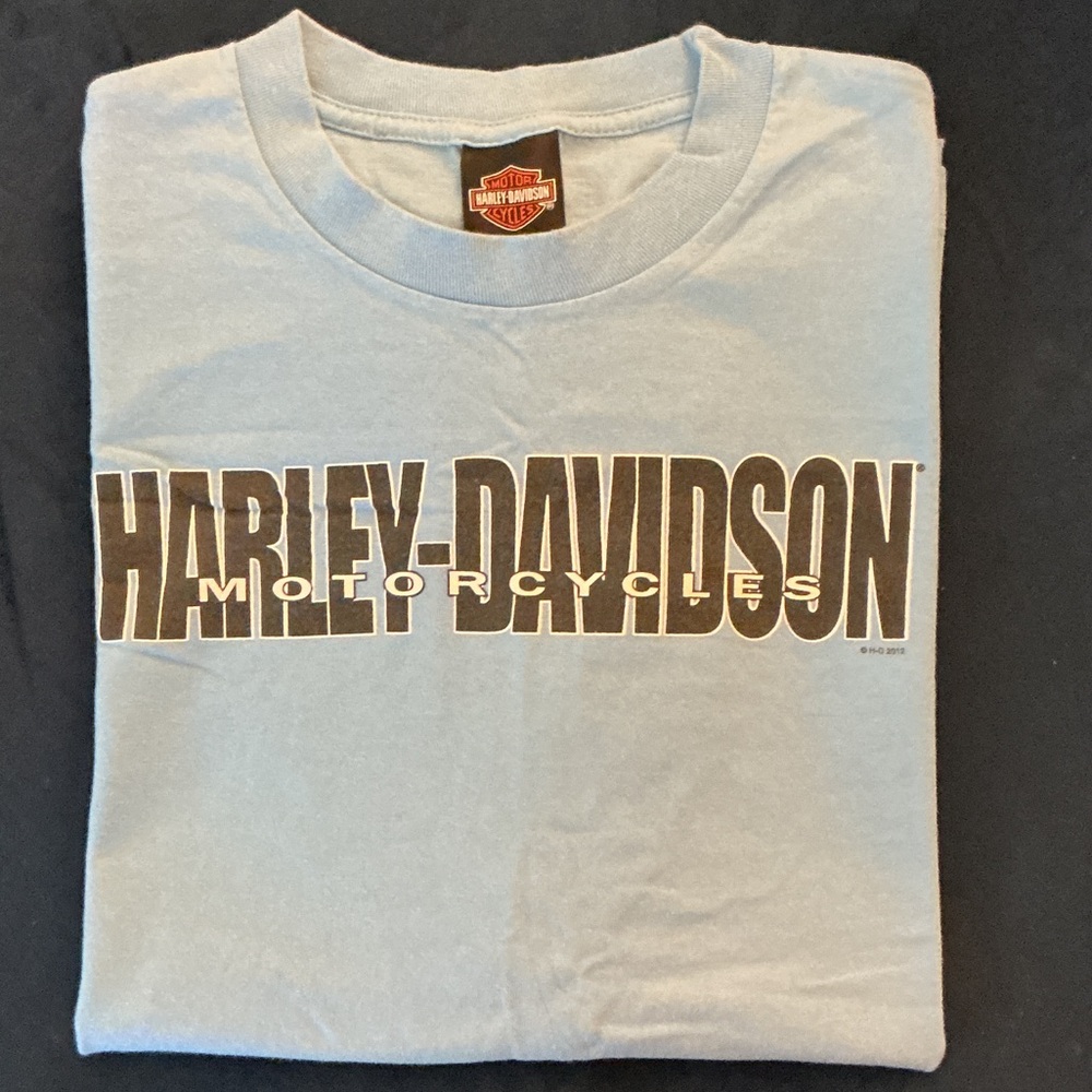 Harley-Davidson Sky Blue Short Sleeve Tee